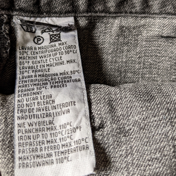 Zara TRF Slate Grey Low Rise Flared Jeans. Raised Stripes. Authentic Y2K, 0 - Picture 11 of 15